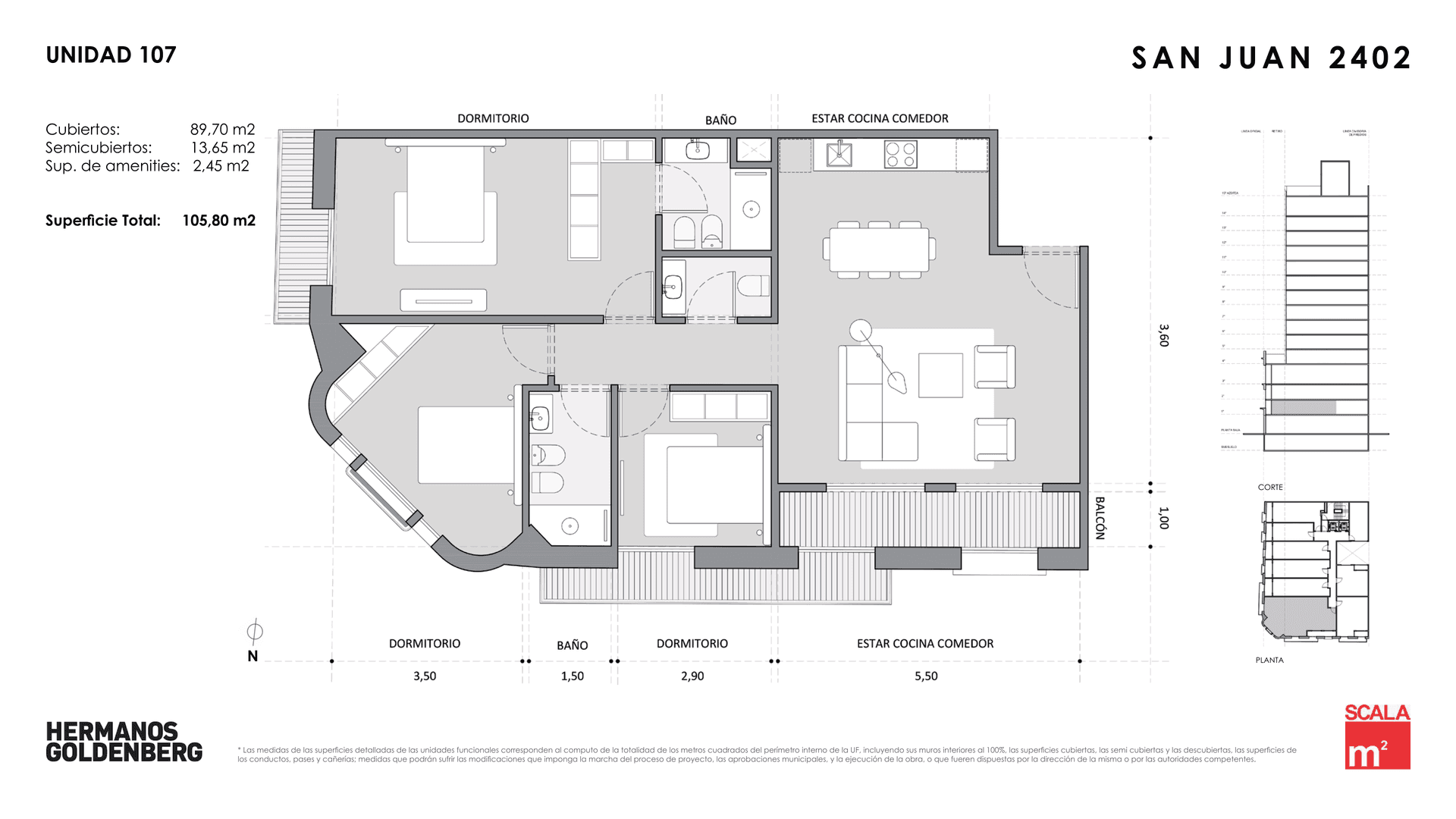 Plano 4 ambientes