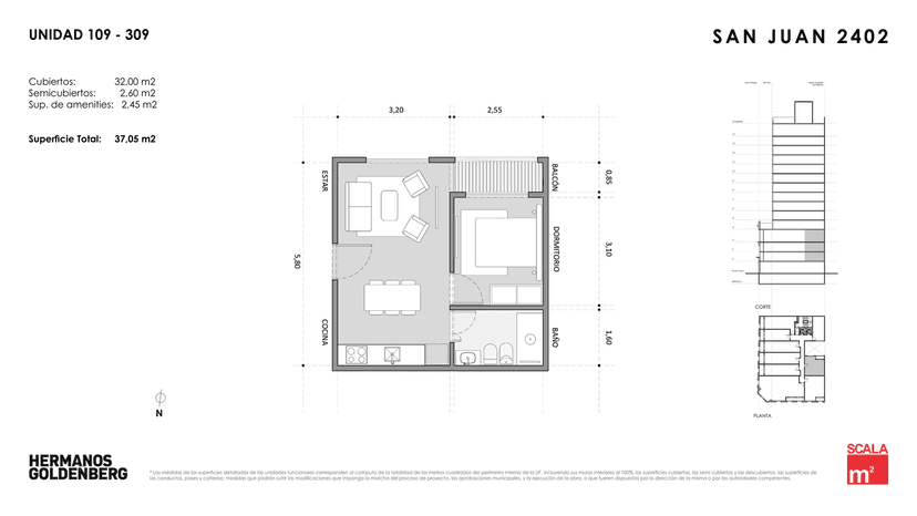 Plano de la unidad UF109