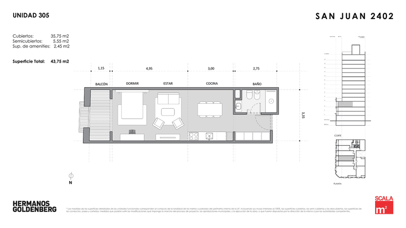 Plano de la unidad UF305