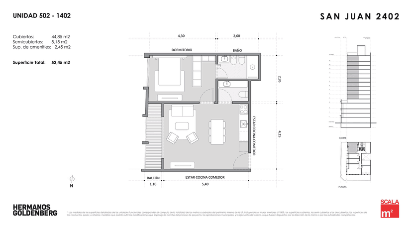 Plano de la unidad UF602
