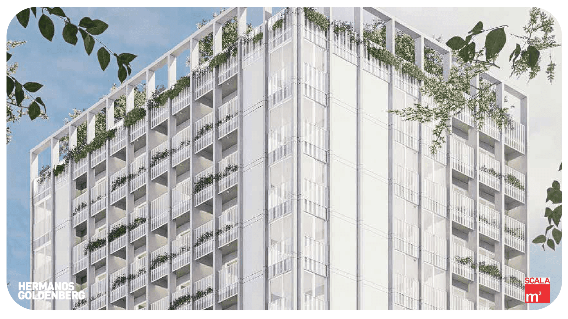 Render exterior fachada San Juan 2402